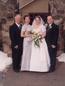 Bride & Groom with Matron of Honor & Best Man